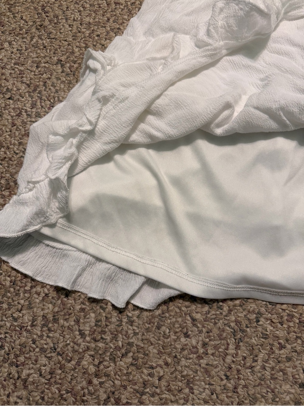 Altar'd State White Ruffle Tiered V-Neck Dress - Picture 7 of 7